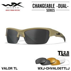 C[GbNX TOX WXJ-CHVAL06TTLJ @[TL WILEY X WX VALOR TL TAN 3LENS UVJbg ^