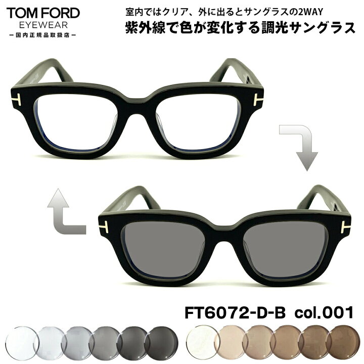 楽天市場】トムフォード 調光 サングラス FT6072DB (TF6072DB) ECO col 