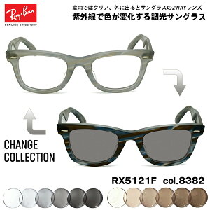 Co `FW  TOX RX5121F (RB5121F) 8382 50mm CHANGE WAYFARER EFCt@[[ AWAtBbg UVJbg Fς