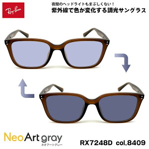 ���C�o�� ���� �T���O���X RX7248D (RB7248D) 8409 55mm Ray-Ban �A�W�A���t�B�b�g �����Y ���f�B�[�X UV�J�b�g �l�I�A�[�g
