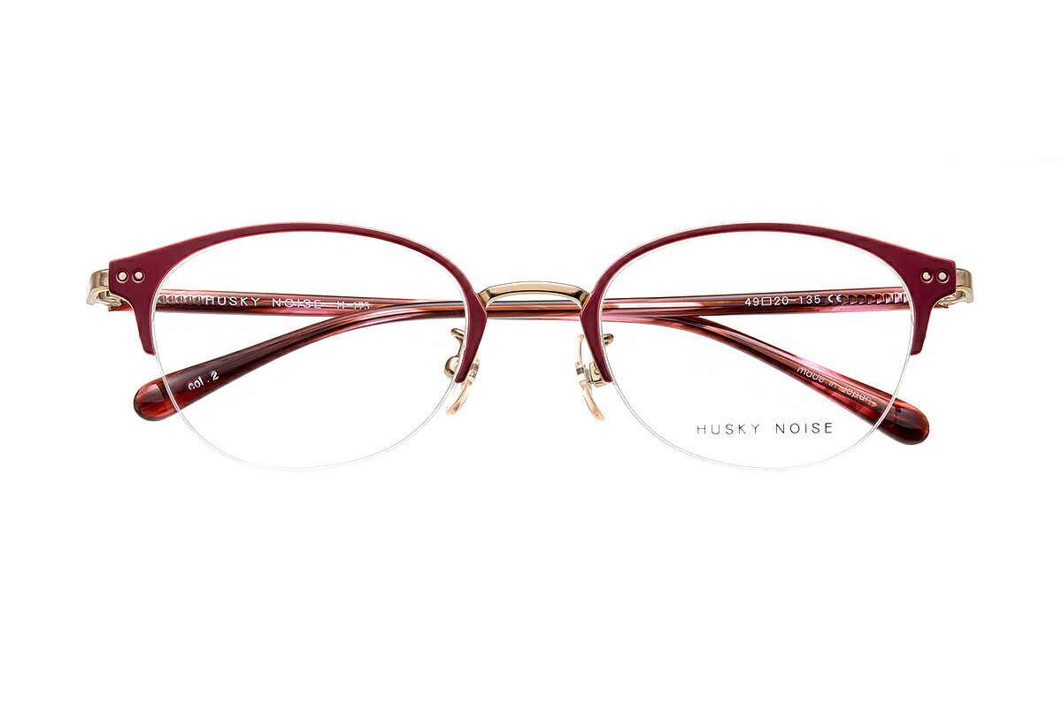 HUSKY NOISE お得 ハスキーノイズ H-175上質でシンプルな大人の女性のためのアイウェアブランド メガネ 全4色 送料無料限定セール中 H-175