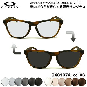 �I�[�N���[ �������� �T���O���X OX8137A 06 55mm OAKLEY Frogskins RX (A) �t���b�O�X�L�� ���[�u���b�W�t�B�b�g �A�[�gEX UV�J�b�g