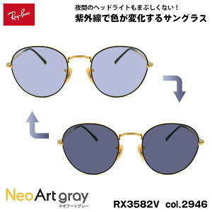 ���C�o�� ���� �T���O���X �l�I�A�[�g RX3582V (RB3582V) 2946 51mm Ray-Ban ROUNDMETAL ���E���h���^�� UV�J�b�g ���O���J�b�g