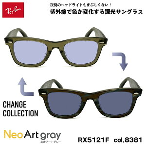 ���C�o�� �`�F���W ���� �T���O���X �l�I�A�[�g Ray-Ban RX5121F (RB5121F) 8381 50mm CHANGE WAYFARER �E�F�C�t�@�[���[ �A�W�A���t�B�b�g UV�J�b�g