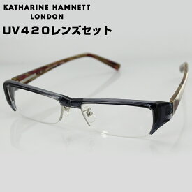 【日本製】キャサリンハムネット メガネフレーム KH9090 3 58サイズ スクエア ブラック 男女兼用 KATHARINE HAMNETT メガネ 度付き 度なし PCメガネ【国内正規品】 送料無料