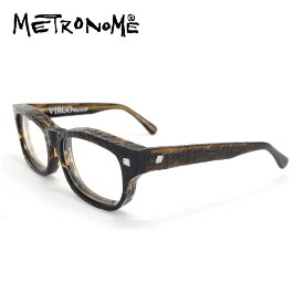 メガネフレーム メトロノーム デザイン VIRGO [METRONOME] 54サイズ めがね 眼鏡 ボストン型 フルリム アセテート おしゃれ 男性用 女性 メンズ レディース ダテ デモレンズ METRONOME 送料無料 母の日