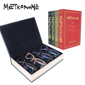 メガネコレクションケース METRONOME サンプルケース 4本 MTKF2107 Dictionary Book Tray ディスプレイ コレクションBOX メガネケース おしゃれ メガネ収納ボックス メガネボックス プレゼント ギフト シンプル 小物 ウォッチ 高級感 雑貨 整理 収納ケース 見せる収納