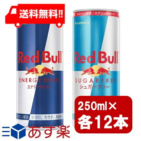 レッドブル250ml×12本 シュガーフリー250ml×12本 2種類セット 炭酸飲料 栄養ドリンク Red Bull 翼をさずける カフェイン redbull 炭酸缶