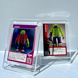 お好きなソフビトレカ1枚+クリアカードスタンド