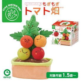 【お買い物マラソンP10倍】 もぎもぎトマト畑 ｜ 【RSL対象商品】最強 配送 知育 ソフトトイ 赤ちゃん ベビー おもちゃ 出産祝い ファインモータートイ 指先トレーニング 食育 ごっこ遊び 野菜収穫 トマト ミニファーム プレゼント ギフト