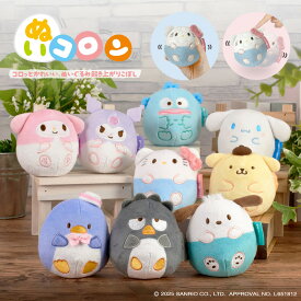 【お買い物マラソンP10倍】 サンリオキャラクターズ ぬいコロン ｜ サンリオ ハローキティ シナモロール ポムポムプリン ハンギョドン マイメロ クロミ ぬいぐるみ インテリア かわいい 可愛い 置物 雑貨