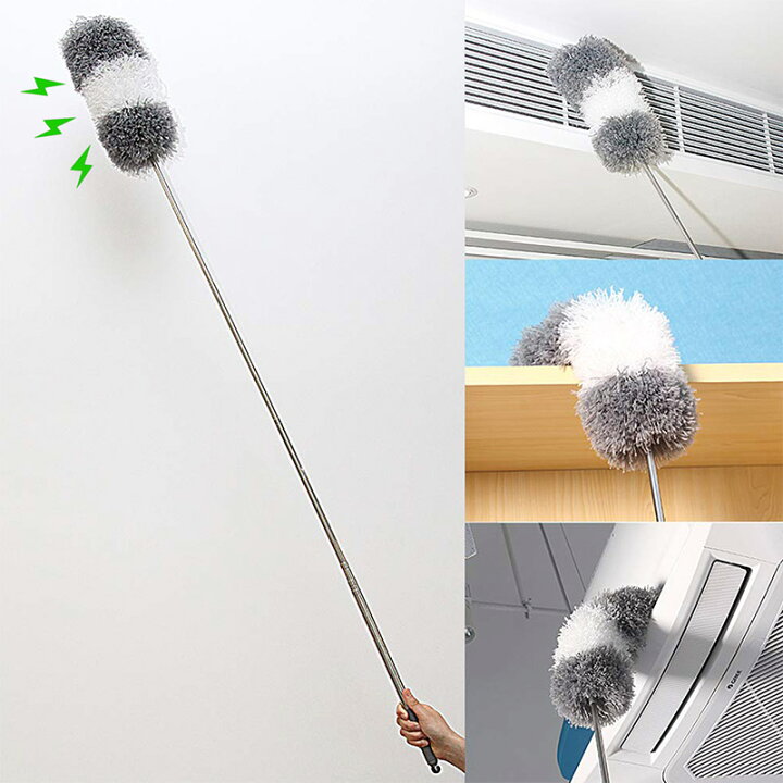 市場 Cleanhome ハンディモップ ホコリ取り ほこりとり 伸縮可能 手洗い可能 はたき 高い所掃除