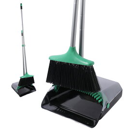 【送料無料】Eyliden ほうき ちりとり 掃除セット 自立式 収納に便利 掃除道具 透明ちりとり 防風 塵取り 大容量 軽量 室内 玄関 ホーム 美容室 ショップ最適 おしゃれ 幅広い 掃除用品