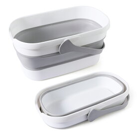 Eyliden バケツ 洗い桶 たらい 折りたたみバケツ 洗濯かご 洗いおけ 収納しやすい 10L 洗濯 シリコン 掃除 アウトドア 車載バケツ 釣り用 靴洗い 36×19×22cm 園芸 洗車 足浴 足湯 猫犬お風呂 持ち運び便利 折り畳み バケツ洗濯機 取っ手付 バケット 衣類・靴つけ洗い