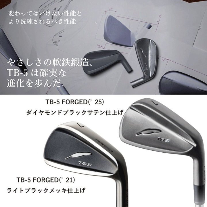 フォーティーンTB-5 アイアンセット ラウネ ブラック　エディション TB5 フォーティーンTB-5 アイアンセット ラウネ ブラック