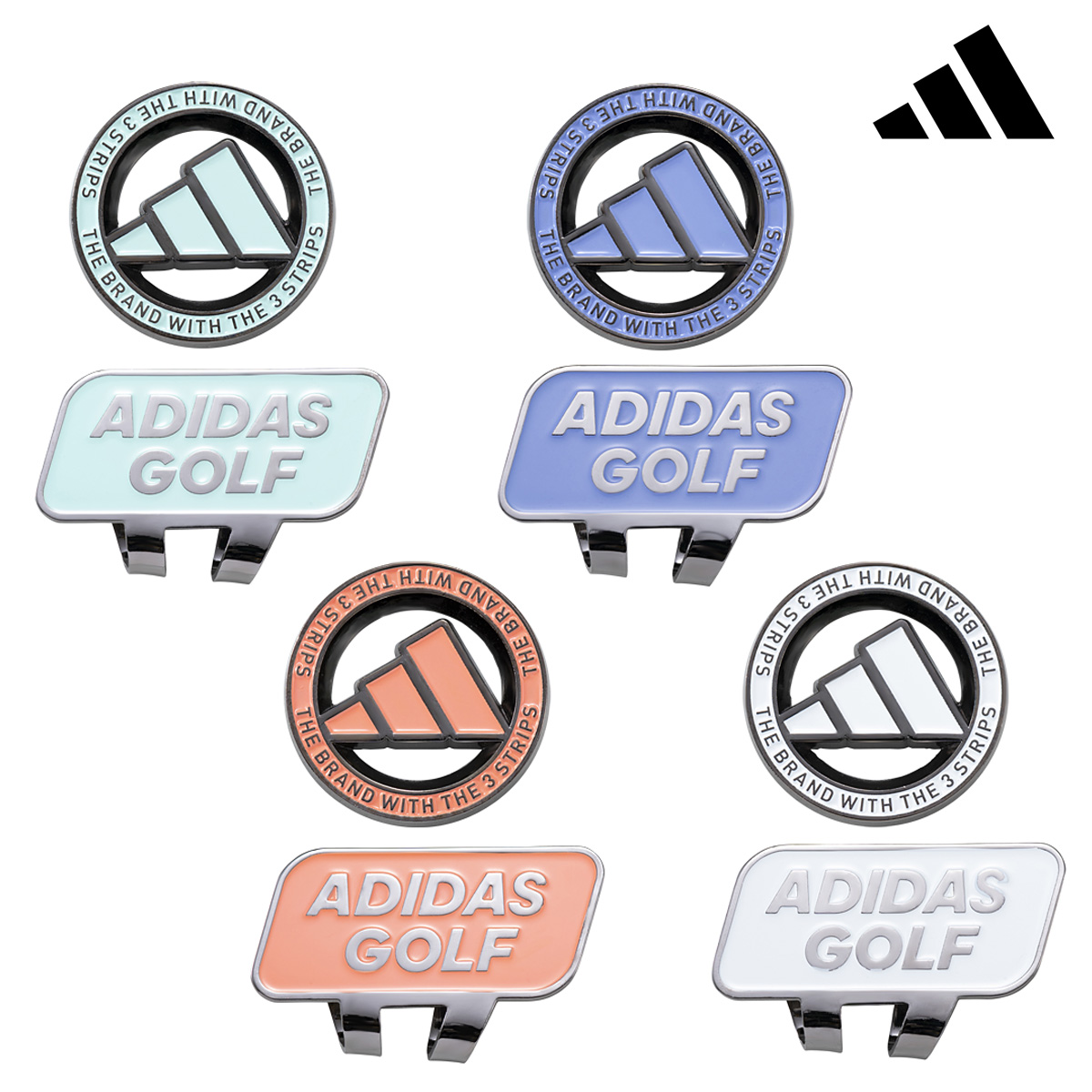adidas Golf アディダスゴルフ日本正規品 Core Basic Clip Marker コア ベーシック クリップマーカー 2023モデル 「 ADM-932 」 