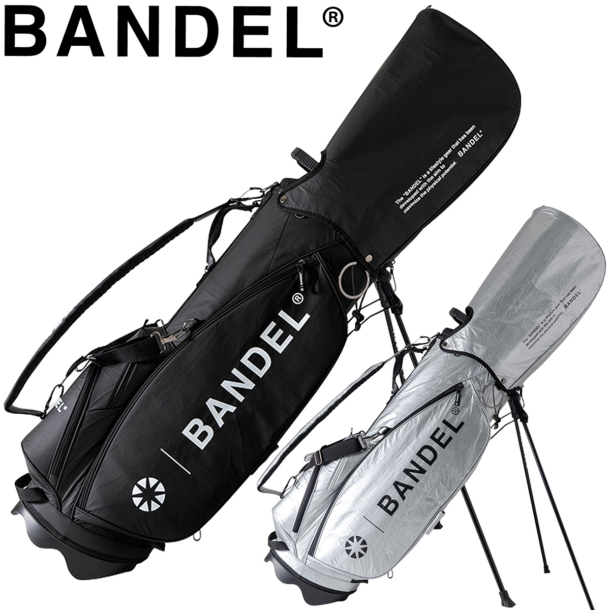 BANDEL バンデル日本正規品 BANDEL GOLF(バンデルゴルフ) CRUMPLE STAND CADDY BAG (クランプルスタンドキャディバッグ) 軽量 2023モデル 「BGI-3SCB」