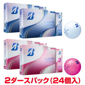 【12/10 エントリー/抽選で最大100%ポイントバック】 【まとめ買い】 BRIDGESTONE GOLF ブリヂストン日本正規品 LADY レディ 2025新製品 ゴルフボール 2ダース(24個入) 2025新製品 【当店在庫品】
