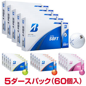 【12/10 エントリー/抽選で最大100%ポイントバック】 【まとめ買い】BRIDGESTONE GOLF ブリヂストンゴルフ日本正規品 EXTRA SOFT エクストラソフト 2025新製品 ゴルフボール 5ダースパック(60個入) 【当店在庫品】