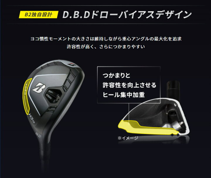 楽天市場】BRIDGESTONE GOLF ブリヂストンゴルフ 日本正規品 B2 HY 