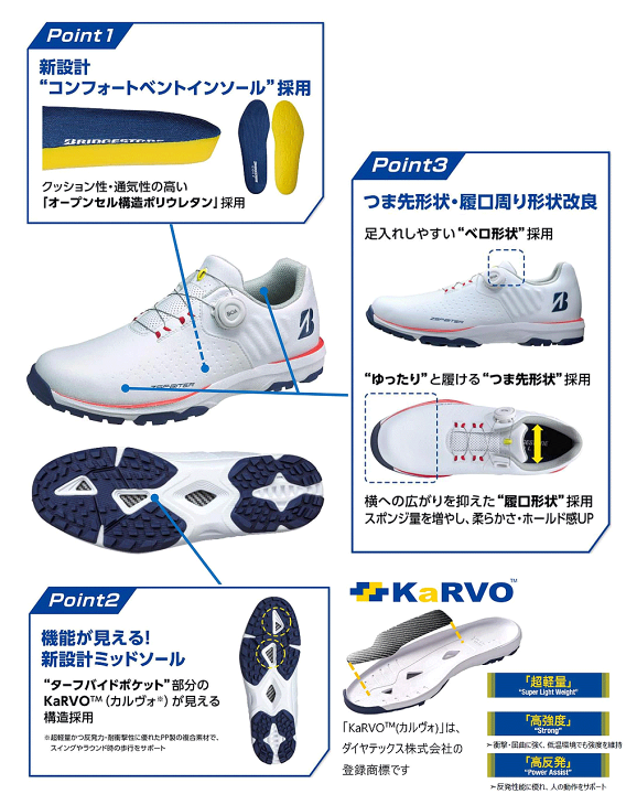 超美品ブリヂストン ZSP-BITER TOUR BOA 25.5 送料無料 BRIDGESTONE GOLF ブリヂストン ゴルフシューズ ゼロ・スパイク