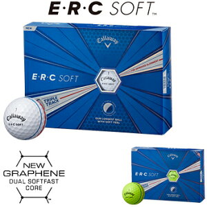 Callaway(キャロウェイ)日本正規品 ERC SOFT(イーアールシーソフト) TRIPLE TRACK 2019モデル ゴルフボール1ダース(12個入) 【あす楽対応】