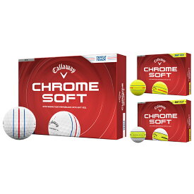 【4/20 エントリー/抽選で最大100%ポイントバック】 Callaway キャロウェイ 日本正規品 CHROME SOFT クロムソフト ゴルフボール 1ダース(12個入) 2026新製品 【当店在庫品】
