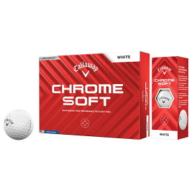 Callaway キャロウェイ日本正規品 CHROME SOFT クロムソフト 2024新製品 ゴルフボール 1ダース(12個入) 【あす楽対応】