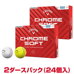 y܂Ƃߔz Callaway LEFC{Ki CHROME SOFT TRIPLE TRACK N\tg gvgbN 2024f St{[ 2_[XpbN(24) yX݌ɕiz