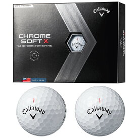 Callaway キャロウェイ日本正規品 CHROME SOFT X クロムソフト エックス 2022モデル ゴルフボール1ダース(12個入) 【あす楽対応】