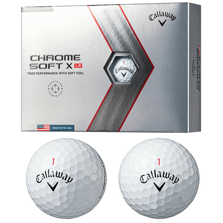 楽天市場 Callaway キャロウェイ 日本正規品 Chrome Soft X Ls クロムソフトエックスロースピン 22新製品 ゴルフボール1ダース 12個入 あす楽対応 ｅｚａｋｉ ｎｅｔ ｇｏｌｆ