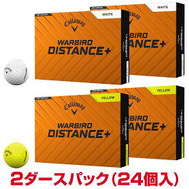 【11/15 エントリー/抽選で最大100%ポイントバック】 【まとめ買い】 Callaway キャロウェイ 日本正規品 WARBIRD DISTANCE+ ウォーバード ディスタンスプラス 2025新製品 ゴルフボール2ダースパック(24個入)