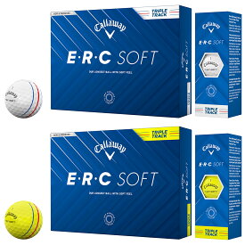 【7/20 エントリー/抽選で最大100%ポイントバック】 Callaway キャロウェイ 日本正規品 ERC SOFT イーアールシーソフト 2025新製品 ゴルフボール1ダース(12個入) 「 ERC SOFT 25 TRPLTRK 」 【当店在庫品】