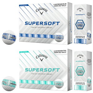 Callaway �L�����E�F�C ���{���K�i SUPER SOFT Distressed Stripe �X�[�p�[�\�t�g �f�B�X�g���C�X �X�g���C�v 2026�V���i �S���t�{�[�� 1�_�[�X(12��) �y���X�݌ɕi�z