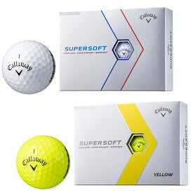 Callaway キャロウェイ日本正規品 SUPER SOFT (スーパーソフト) 2023モデル ゴルフボール1ダース(12個入) 【あす楽対応】