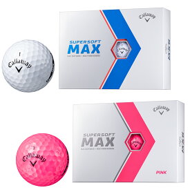 Callaway キャロウェイ 日本正規品 SUPER SOFT MAX スーパーソフト マックス 2023モデル ゴルフボール1ダース(12個入) 【あす楽対応】