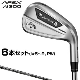 【2/15限定!エントリーで当店全品ポイント10倍!】 Callaway キャロウェイ 日本正規品 APEX Ai300 エイペックス アイアン カーボンシャフト 6本セット(I#5～9、PW) 【当店在庫品】