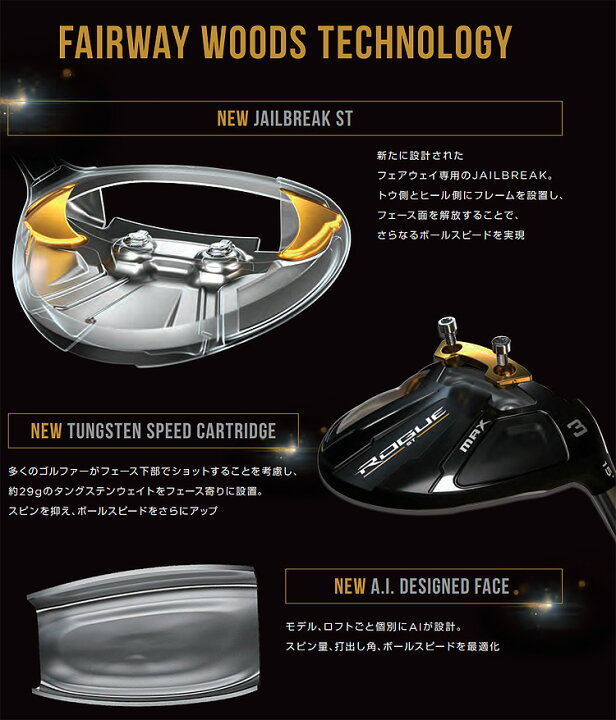 市場】【5 27 12:59まで】最大5000円OFF お得クーポン Callaway(キャロウェイ)日本正規品 ROGUE(ローグ) ST MAX フェアウェイウッド 2022新製品 VENTUS5 for Callawayカーボンシャフト 【あす楽対応】 : EZAKI NET GOLF 市場】【5 27 12:59まで】最大5000円OFF お得クーポン Callaway(キャロウェイ)日本正規品 ROGUE(ローグ) ST MAX フェアウェイウッド 2022新製品 VENTUS5 for Callawayカーボンシャフト 【あす楽対応】 : EZAKI NET GOLF