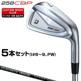 258CBP アイアン RAUNE IRON iカーボンシャフト 5本セット(I#6～9、PW) 【カスタムクラブ 特注】 BRIDGESTONE GOLF ブリヂストンゴルフ 日本正規品 2025モデル