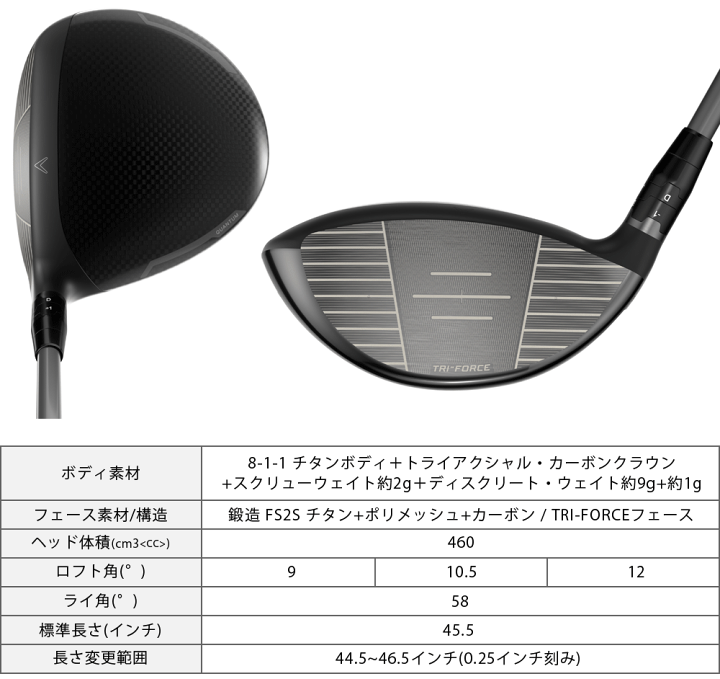 楽天市場】【クーポンで48000円OFF】 QUANTUM MAX ドライバー TOUR AD