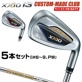 ゼクシオ13 アイアン ダイナミックゴールドNew Designスチールシャフト 5本セット(I#6～9、PW) 【カスタムメイドクラブ】 DUNLOP ダンロップ 日本正規品 2024新製品 XXIO13