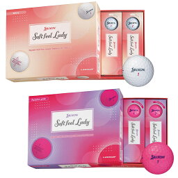 DUNLOP スリクソン SOFT FEEL LADY(ソフトフィールレディ)ゴルフボール 1ダース