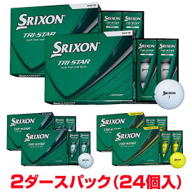 【6/15限定!エントリーで当店全品ポイント5倍!】 【まとめ買い】 DUNLOP ダンロップ 日本正規品 SRIXON TRI-STAR スリクソン トライスター 2026新製品 ゴルフボール 2ダース(24個入り) 【当店在庫品】