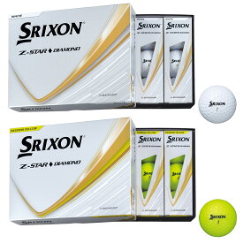 【4/20 エントリー/抽選で最大100%ポイントバック】 DUNLOP ダンロップ 日本正規品 SRIXON スリクソン Z-STAR ◆ ゼットスター ダイヤモンド 2025モデル ゴルフボール1ダース(12個入) 【当店在庫品】