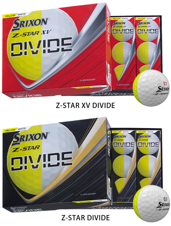 【新品】SRIXON Z-STAR DIVIDE ゴルフボール 12個入 スリクソン Z-STAR DIVIDE 2025年モデル ゴルフボール 1ダース 12個