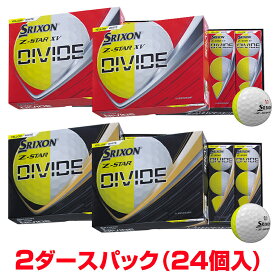 【12/10 エントリー/抽選で最大100%ポイントバック】 【まとめ買い】 DUNLOP ダンロップ 日本正規品 SRIXON スリクソン Z-STAR ゼットスター シリーズ DIVIDE ディバイド 2025新製品 ゴルフボール 2ダースパック(24個入) 【当店在庫品】
