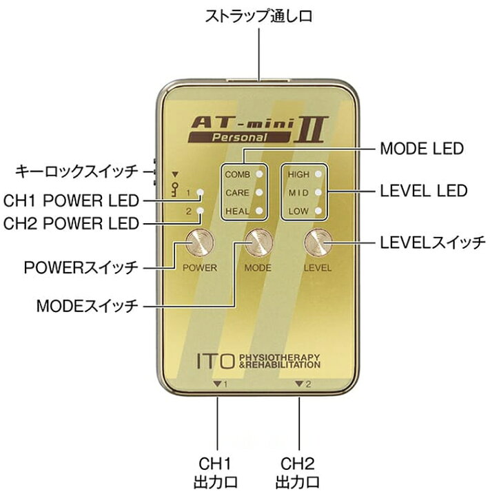 楽天市場】伊藤超短波 AT-mini Personal II ( AT ミニ パーソナル 2 