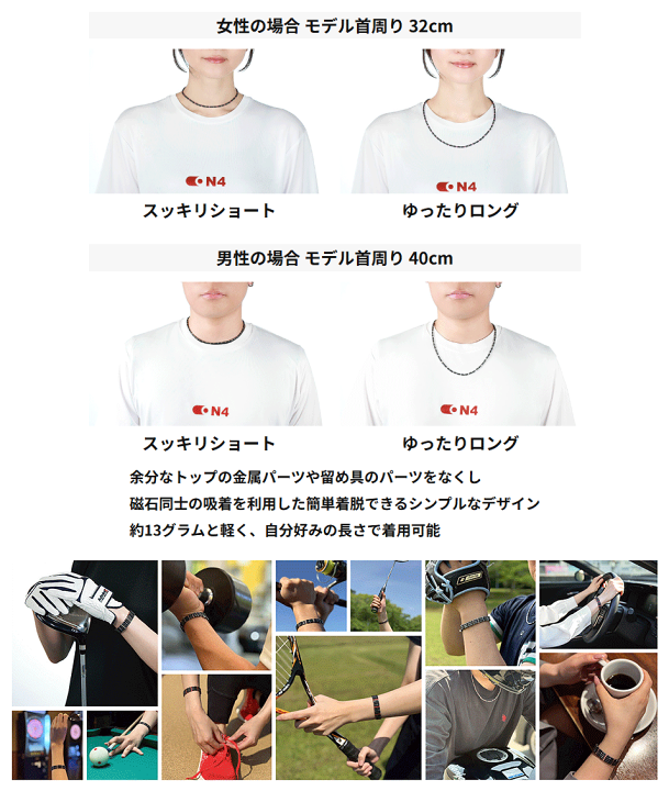 楽天市場】ON4 オンフォー 正規品 磁気ネックレス 管理医療機器認証