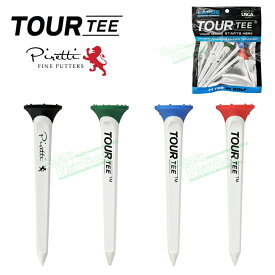 TOUR TEE with Piretti Logo ツアーティー ウィズ ピレッティ ロゴ 正規品 ゴルフティー 「 4本セット ( ロング80mm ) 」 【当店在庫品】