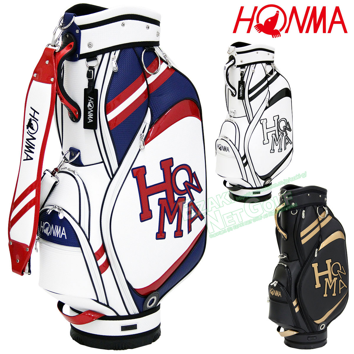 HONMA GOLF(本間ゴルフ)日本正規品 ダンシングHONMAロゴ キャディバッグ 「CB-12015」 【あす楽対応】 | ＥＺＡＫＩ　ＮＥＴ　 ＧＯＬＦ